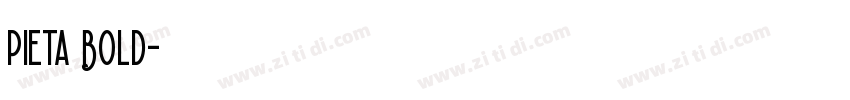 Pieta Bold字体转换